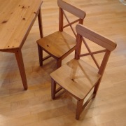 Stół dziecięcy z krzesłami IKEA lite drewno sosnowe