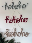 Zawieszka napis świąteczny hohoho Mikołaj święta zima christmas handmade