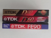Kasety magnetofonowe TDK.