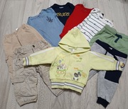 #17 - zestaw 9 szt ciuszków dla chłopca rozmiar 74 