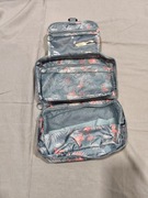 KOSMETYCZKA PODRÓŻNA DAMSKA WISZĄCA Z PRZEGRÓDKAMI POJEMNA NA KOSMETYKI