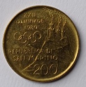 San Marino - 200 lira - 1980r. 
