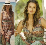 Bona parte piękna maxi sukienka Maroko wzór bez prasowania ujdzie 