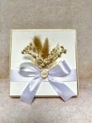 Kartka komunijna ręcznie robiona,Drewniana skrzynka