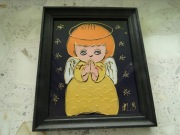 OBRAZ ANIOŁEK MAL.NA SZKLE I PILŚNI, ZAKOPIAŃSK.ARTYSTY M.B.