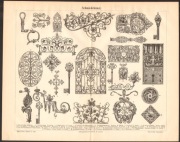 ANTYCZNE KOWALSTWO litografia z 1888 r