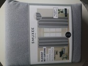 2x zasłony szare zaciemniające blackout na przelotkach Smukee  2x zasłona 