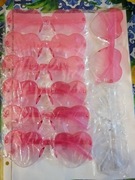 Okulary róźowe 7 szt i jedne białe na wieczór panieński 