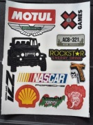 Naklejki wlepki zestaw naklejek Motul auto motocross enduro 