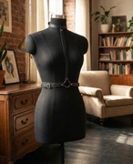 Prosty harness BDSM – czarna uprząż