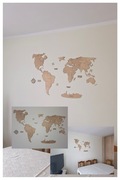 Mapa Świata na ścianę ozdoba 