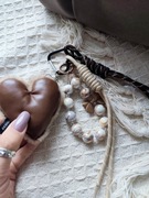 Brelok do torebki do kluczy super modny piękne kolory kilka zawieszek 