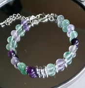 Bransoletka z naturalnego fluorytu