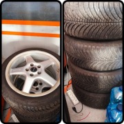 Koła Borbet 17" wielosezon Goodyear 4 seasons. 