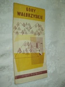 GÓRY WAŁBRZYSKIE - MAPA TURYSTYCZNA - 1970