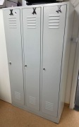Szafka, szafa pracownicza potrójna, metalowa, BHP, socjalna, na odzież