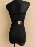 Czarna sukienka mini bandeau Shein XS (38)