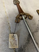 Szabla – klinga toledańska, metka, pochwa, stan bardzo dobry 90 CM !