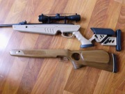 Wiatrówka SWISS  ARMS TG 1 z dwiema kolbami plus luneta
