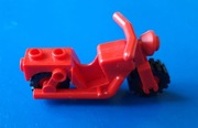LEGO Motocykl Motor x81c02 czerwony felgi czerwone