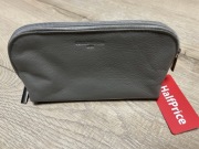 Kosmetyczka Cholewiński szara skórzana