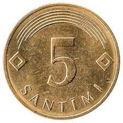 5 SANTIMU ŁOTEWSKIE