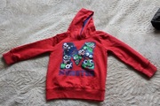CZEROWNA BLUZA Z KAPTUREM POTWORKI R 110