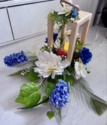 lampion stroik kompozycja nagrobna cmentarz