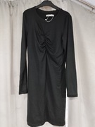 Sukienka z marszczeniami czarna