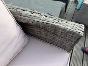 Zestaw mebli ogrodowych narożnik stół technorattan