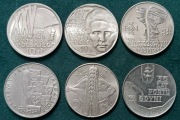 10 zł 1967 1968 1970 1971 1972 Polska prl 6 monet
