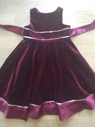 SWIĄTECZNA ELEGANCKA SUKIENKA SUKNIA STRÓJ NA BAL Rozm. 98 1,5 - 2 LATKA