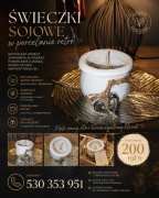 Świeczki z naturalnego wosku sojowego w porcelanie retro zapach kawa