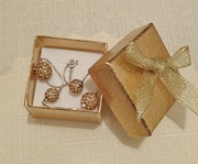 Prezent Pudełeczko + Srebrna bransoletka z kryształkami 18 cm