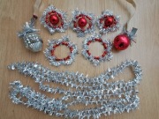 Stare ozdoby choinkowe bombki PRL