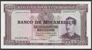 Mozambik 500 escudos 1967 - Caldas Xavier - stan bankowy UNC 