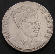 Zair 20 makuta 1976 - Mobutu Sese Seko - pochodnia - znicz