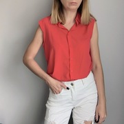 Czerwona bluzka damska koszula 