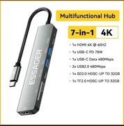 Hub USB c 7 on 1 