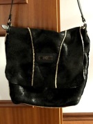 SIMPLE czarna listonoszka-100%skora - OKAZJA! 