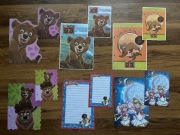 Karteczki Mój brat niedźwiedź Madagaskar Czarodziejka z księżyca 12 szt.