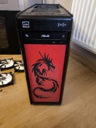 Obudowa z wentylatorami nagrywarką DVD i GRATIS CIEKŁY METAL DO CPU