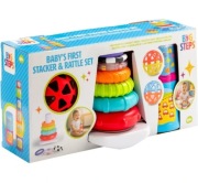 Zestaw edukacyjny Big Steps Baby's First Stacker and Rattle od 6 m. życia