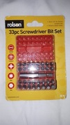 Nowy Zestaw bitów Rolson 32szt. + etui Klucze Wkrętarka Montaż 