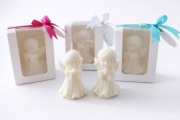 Świeczka aniołek podziękowanie w pudełeczku  z personalizacją 