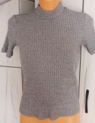 Polgolf z krotkim rekaqwem Sweter  szary  XS  lub S