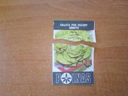 Nasiona sałaty sałata pod osłony Sonata puste opakowanie PRL Polnas