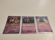Karty Pokemon TCG - Mew 151 - 3 karty Promo: Abra, Kadabra, Alakazam