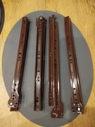 Prowadnica rolkowa do szuflad szara 350 mm 4szt.