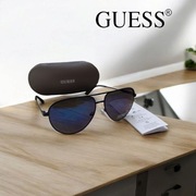 Nowe niebieskie okulary przeciwsłoneczne Guess aviator 100% UV prezent etui